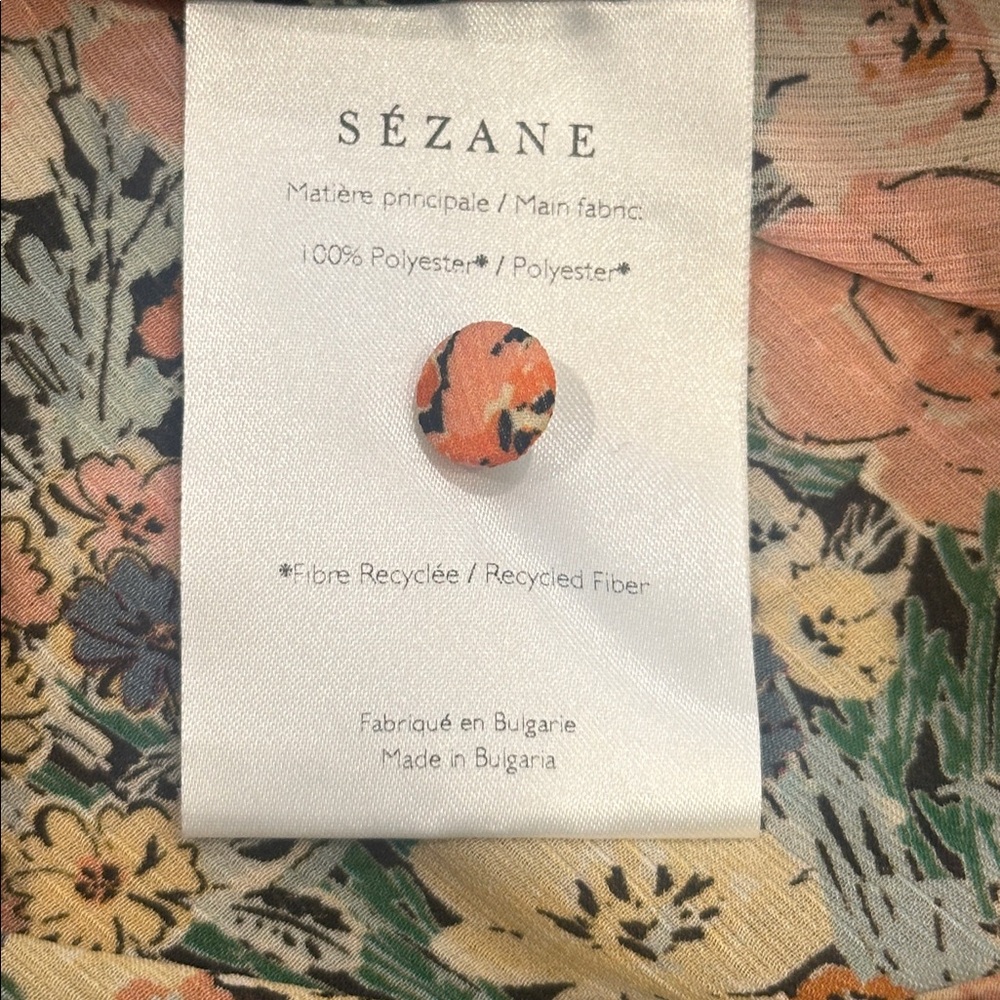 Sezane Floral Ruffle Blouse - Picture 7 of 7